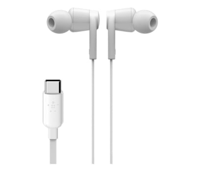Słuchawki przewodowe Belkin USB-C IN-EAR Headphone White